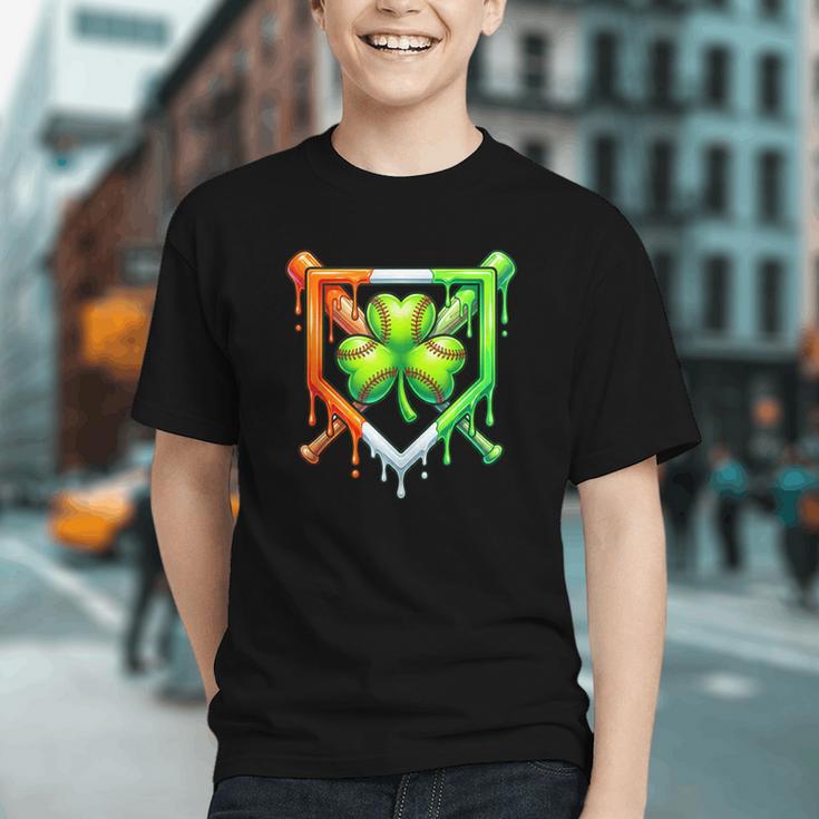 Baseball Drip Ice Cream St Patricks Day Shamrock Lucky Graphic Youth Baseball Drip Ice Cream St Patricks Day Shamrock Lucky Graphic Youth