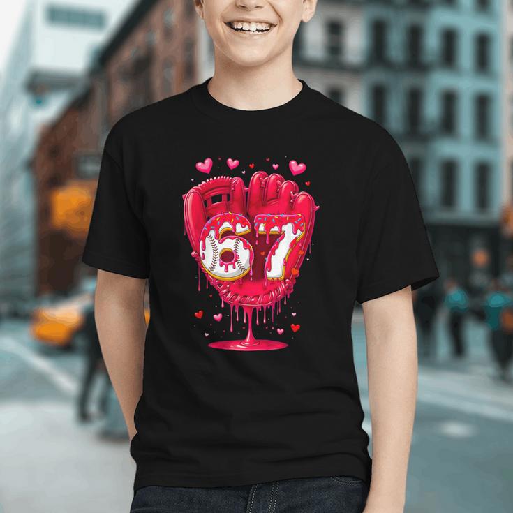 Baseball Drip Ice Cream Valentine Youth Boys Girls Sport Graphic Youth Baseball Drip Ice Cream Valentine Youth Boys Girls Sport Graphic Youth