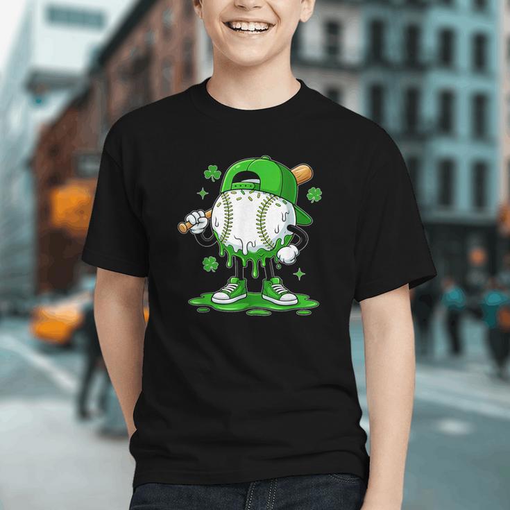 Baseball Drip Icecream Apparel Youth Boy St Patrick's Day Graphic Youth Baseball Drip Icecream Apparel Youth Boy St Patrick's Day Graphic Youth