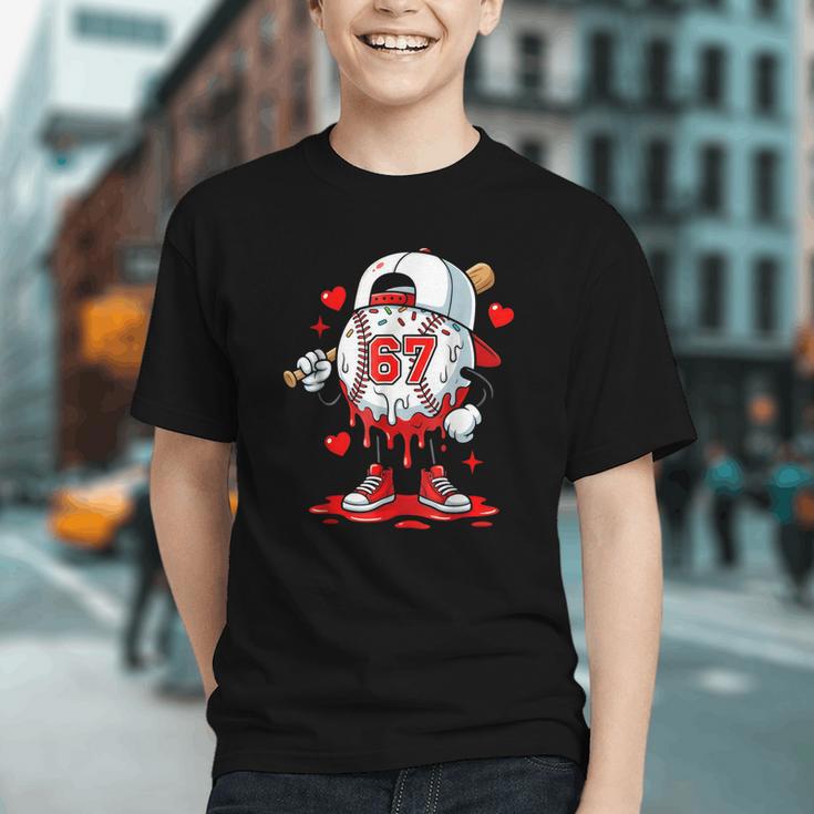 Baseball Drip Icecream Valentine 67 Meme Tees Men Youth Boys Graphic Youth
