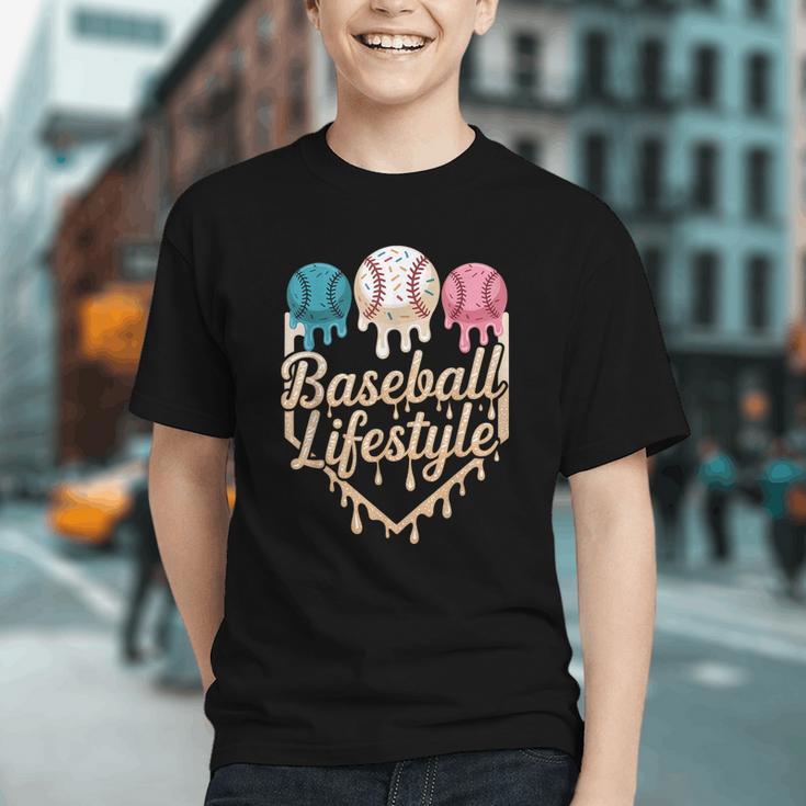 Baseball Drip Icecream Graphic Youth Baseball Drip Icecream Graphic Youth