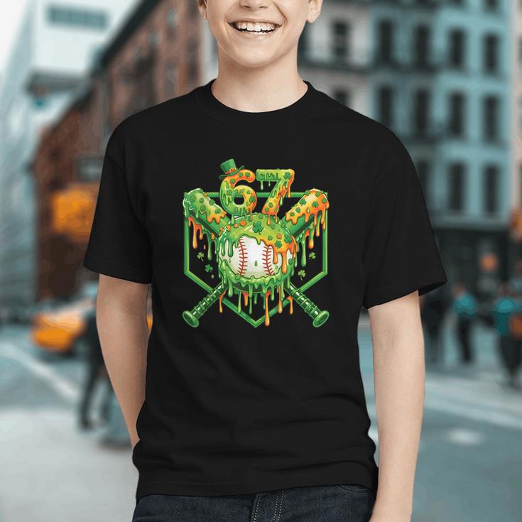 Baseball Drip St Patricks Day Boys Baseball St Patricks Day Graphic Youth
