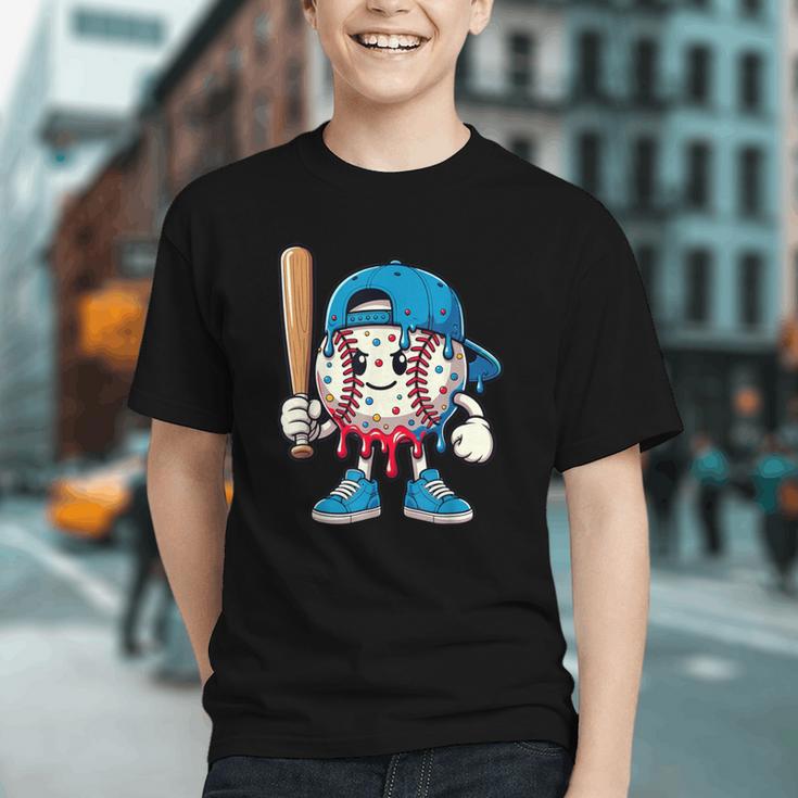 Baseball Drippy Style Apparel For Boys Youth Cool Baseball Graphic Youth
