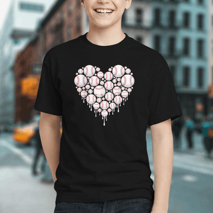 Baseball Heart Drip Valentine's Day Baseball Lover Boys Men Graphic Youth Baseball Heart Drip Valentine's Day Baseball Lover Boys Men Graphic Youth