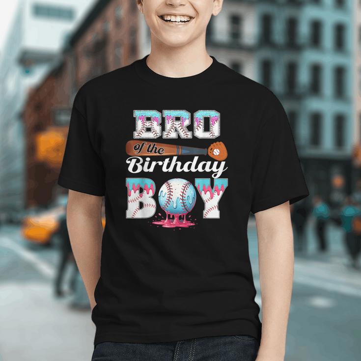 Baseball Ice Cream Drip Bro Of The Birthday Boy Graphic Youth Baseball Ice Cream Drip Bro Of The Birthday Boy Graphic Youth