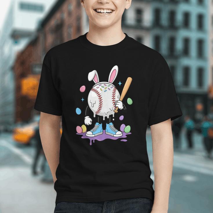 Baseball Ice Cream Drip Youth Boys Cute Easter Sports Graphic Youth