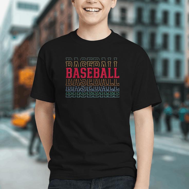Baseball Layered Text Team Player Coach Youth Graphic Youth