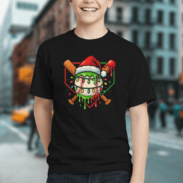 Baseball Lifestyle Apparel Youth Christmas Baseball Drip Graphic Youth Baseball Lifestyle Apparel Youth Christmas Baseball Drip Graphic Youth