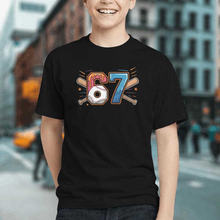 Baseball Lover Drip Number 67 Player 67th Birthday Meme Graphic Youth Baseball Lover Drip Number 67 Player 67th Birthday Meme Graphic Youth
