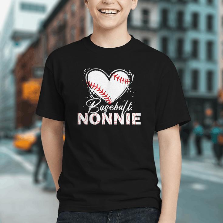 Baseball Nonnie Baseball Heart Graphic Youth