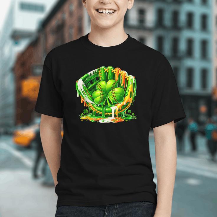 Baseball St Patricks Day Carnival Party Ice Cream Drip Boys Graphic Youth