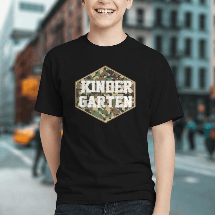Blended in for Kindergarten! Camo Back to School Youth T-shirt