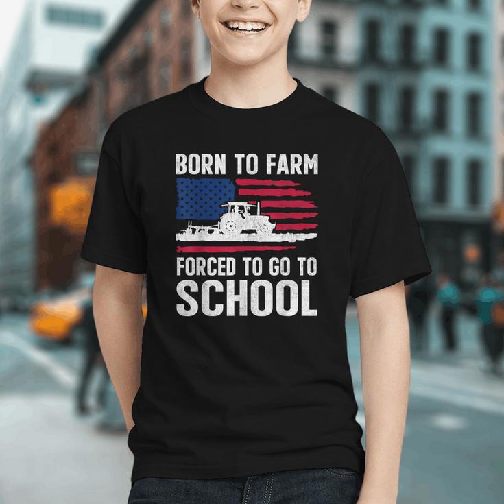 Born to Farm, Forced into School Back to School Youth T-Shirt Born to Farm, Forced into School Back to School Youth T-Shirt
