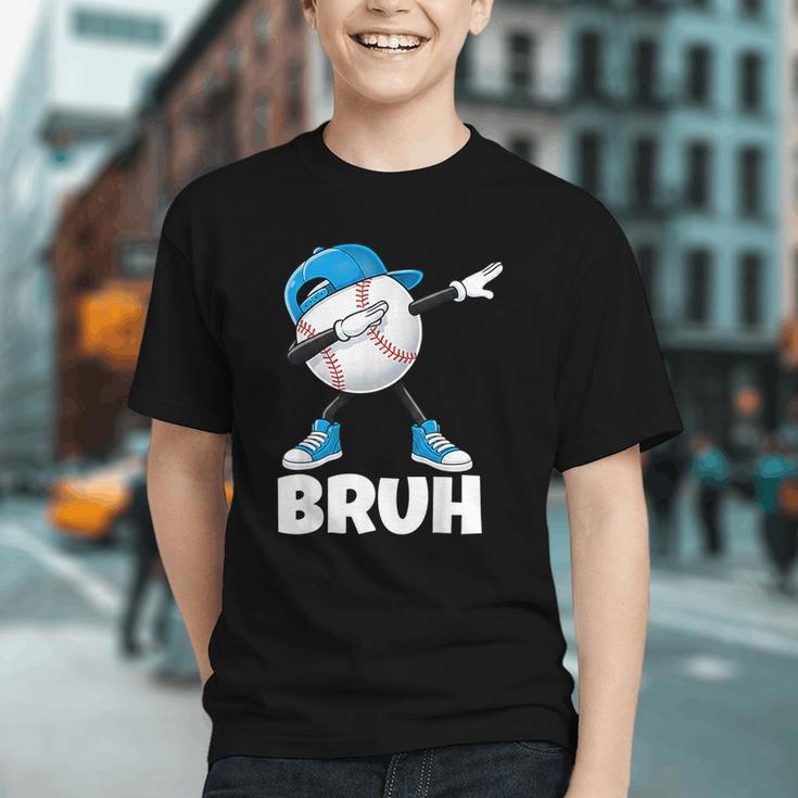 Boys Baseball Graphic Tee Teen Apparel Cute Meme Bruh Graphic Youth