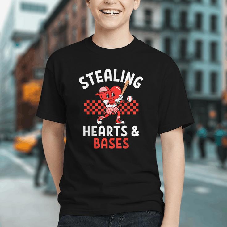 Boys Baseball Valentines Day Stealing Hearts Valentine Kids Graphic Youth Boys Baseball Valentines Day Stealing Hearts Valentine Kids Graphic Youth
