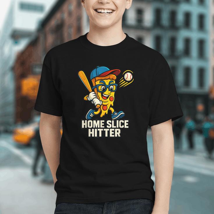 Boys Pizza Theme Baseball Home Hitter Graphic Youth