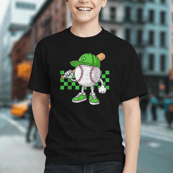 Boys St Patricks Day Baseball Player Pitcher Coach Kids Graphic Youth