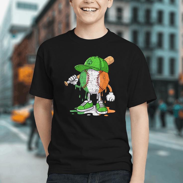 Boys St Patricks Day Irish Flag Kids Baseball Ice Cream Drip Graphic Youth Boys St Patricks Day Irish Flag Kids Baseball Ice Cream Drip Graphic Youth