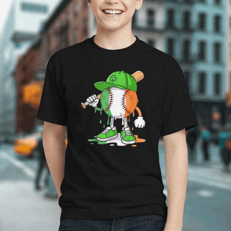 Boys St Patricks Day Kids Baseball Player Ice Cream Drip Graphic Youth Boys St Patricks Day Kids Baseball Player Ice Cream Drip Graphic Youth