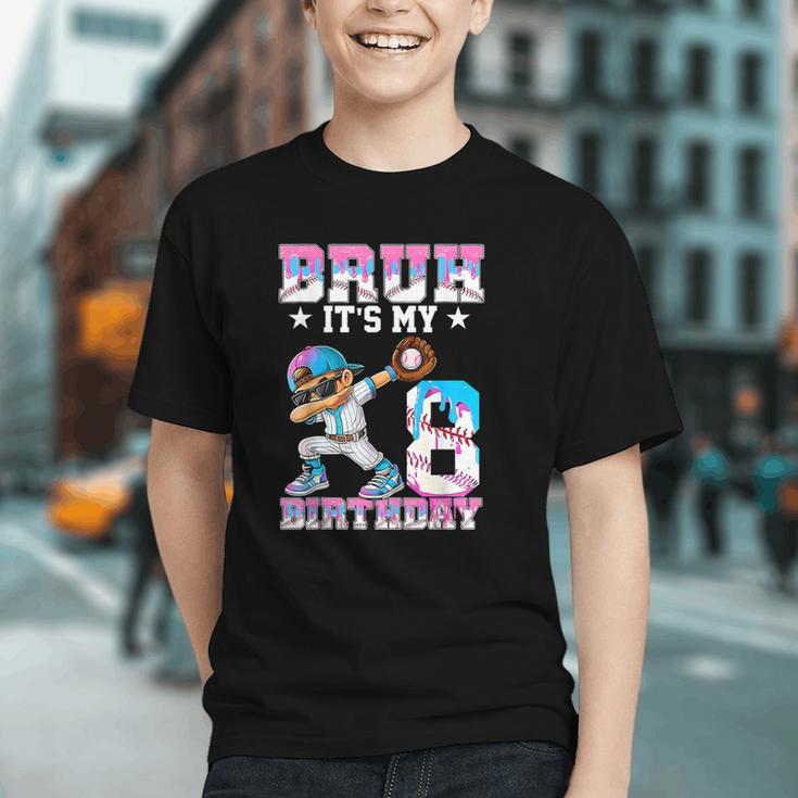 Bruh It's My 8th Birthday Baseball Ice Cream Drip 8 Year Old Graphic Youth Bruh It's My 8th Birthday Baseball Ice Cream Drip 8 Year Old Graphic Youth