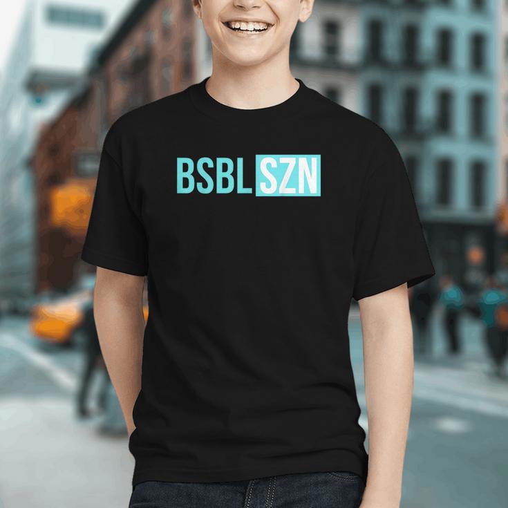 BSBL SZN Baseball Season Game Day Boys Girls Youth Graphic Youth