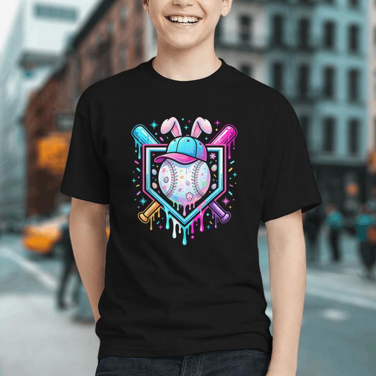 Bunny Baseball Hat With Ice Cream Easter Day Boys Kids Girls Graphic Youth Bunny Baseball Hat With Ice Cream Easter Day Boys Kids Girls Graphic Youth