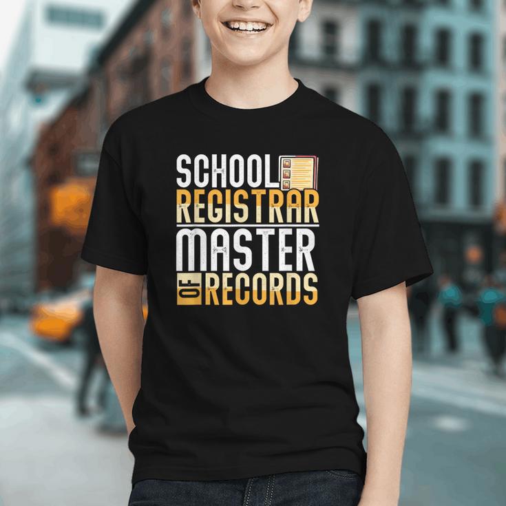 Celebrate Your School Registrar! Back to School Youth T-shirt