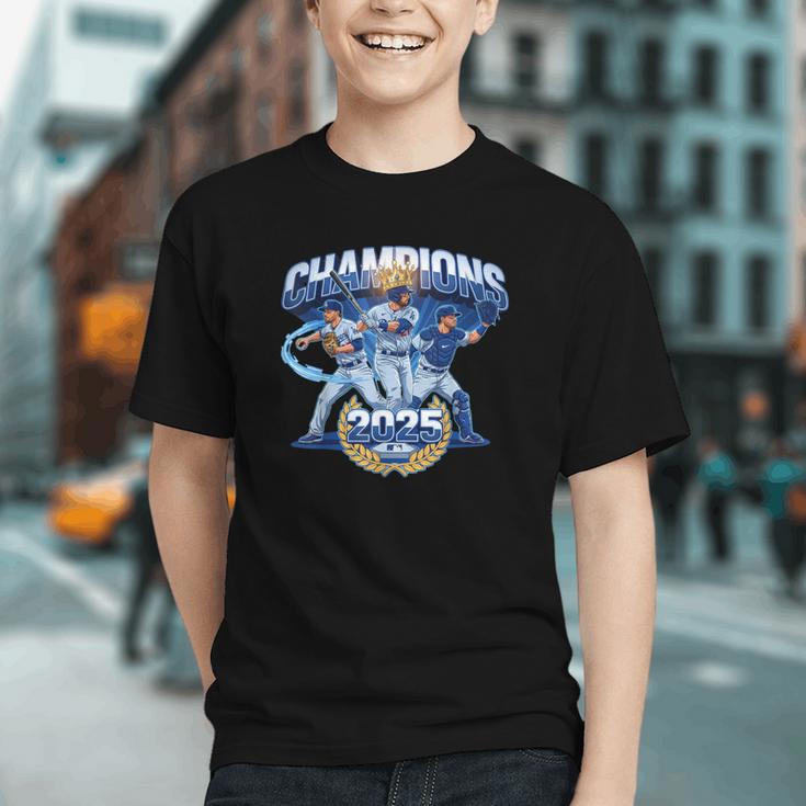 Champions 2025 Baseball Retro Athletic Celebration Theme Graphic Youth