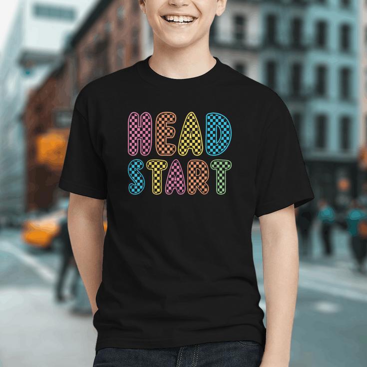 Checkered Head Start Vibes! Back to School Youth T-shirt Checkered Head Start Vibes! Back to School Youth T-shirt