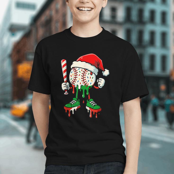 Christmas Baseball Drip For Boys Ice Cream Drip Baseball Graphic Youth Christmas Baseball Drip For Boys Ice Cream Drip Baseball Graphic Youth