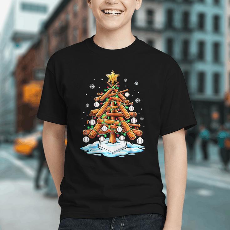 Christmas Baseball Tree Lights Xmas Graphic Youth Christmas Baseball Tree Lights Xmas Graphic Youth