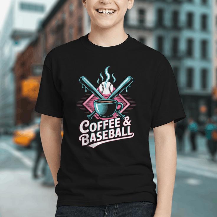 Coffee And Baseball Baseball Player Graphic Youth Coffee And Baseball Baseball Player Graphic Youth