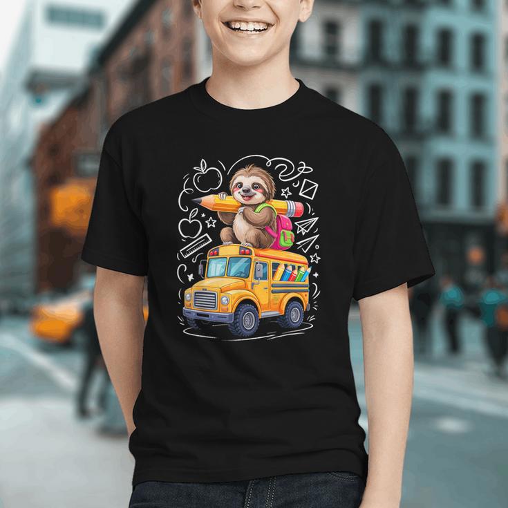 Cruising Through 100 Days! Sloth Back to School Youth T-shirt Cruising Through 100 Days! Sloth Back to School Youth T-shirt