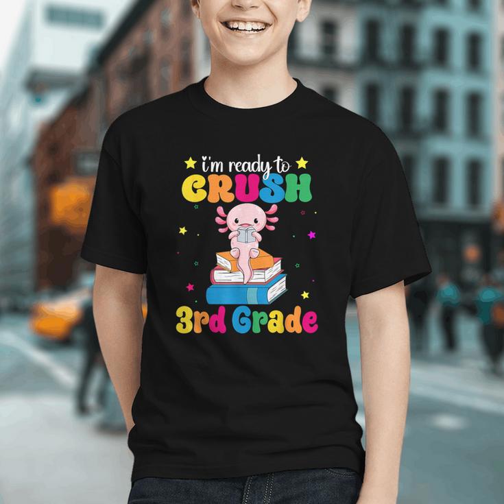 Crush 3rd Grade! Cute Axolotl Back to School Youth T-shirt Crush 3rd Grade! Cute Axolotl Back to School Youth T-shirt