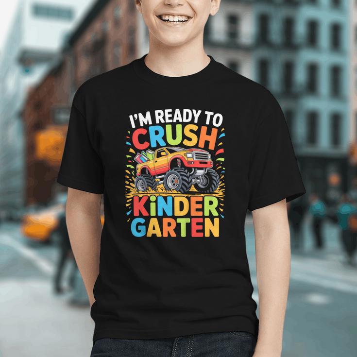 Crush Kindergarten! Fun Back to School Youth T-shirt