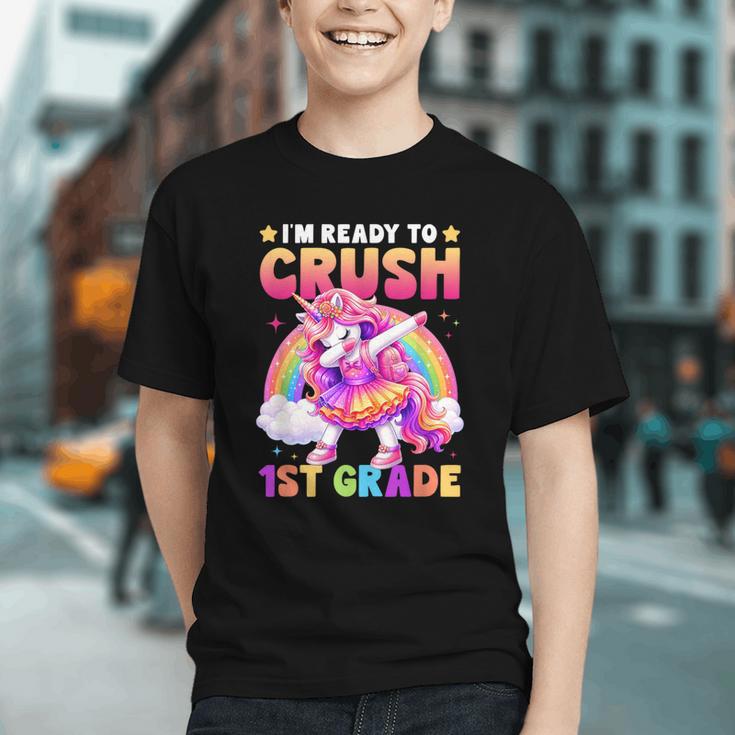 Crushing 1st Grade! Magical Unicorn Back to School Youth T-Shirt Crushing 1st Grade! Magical Unicorn Back to School Youth T-Shirt