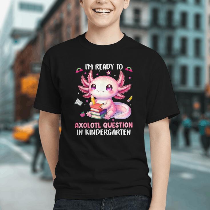 Curious Axolotl Kindergarten Back to School Youth T-Shirt Curious Axolotl Kindergarten Back to School Youth T-Shirt