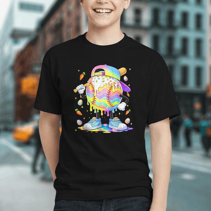 Cute Easter Baseball Ice Cream Boys Girls Kids Graphic Youth