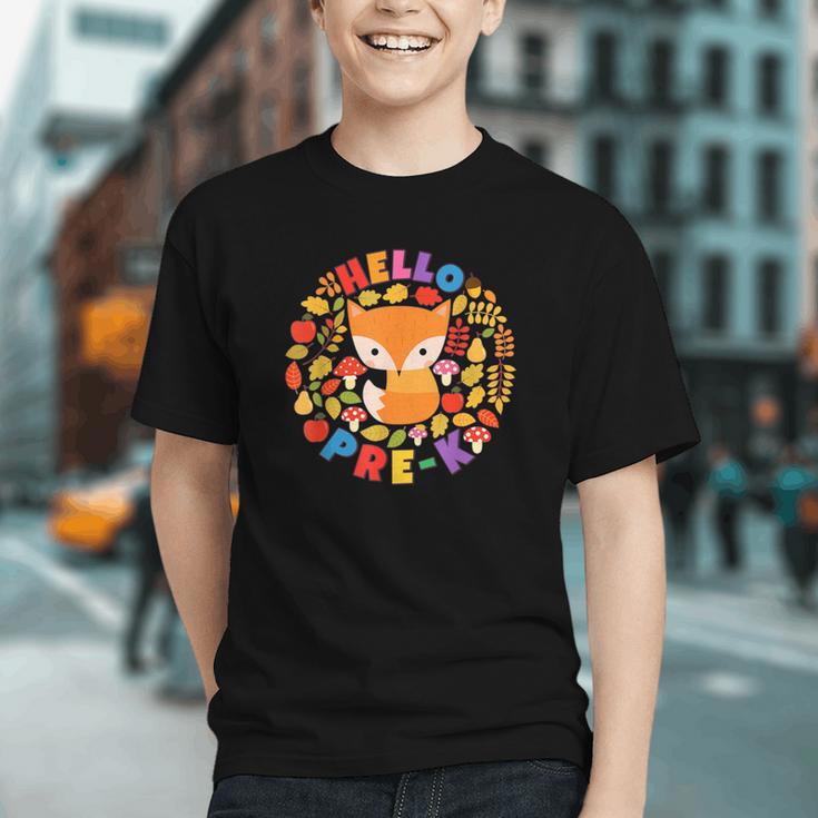Cute Fox Back To School Woodland Animal Pre-K Graphic Youth Cute Fox Back To School Woodland Animal Pre-K Graphic Youth