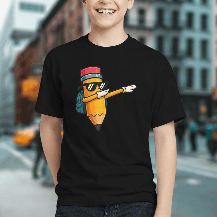 Dab into Back to School! Funny Dancing Pencil Youth T-Shirt