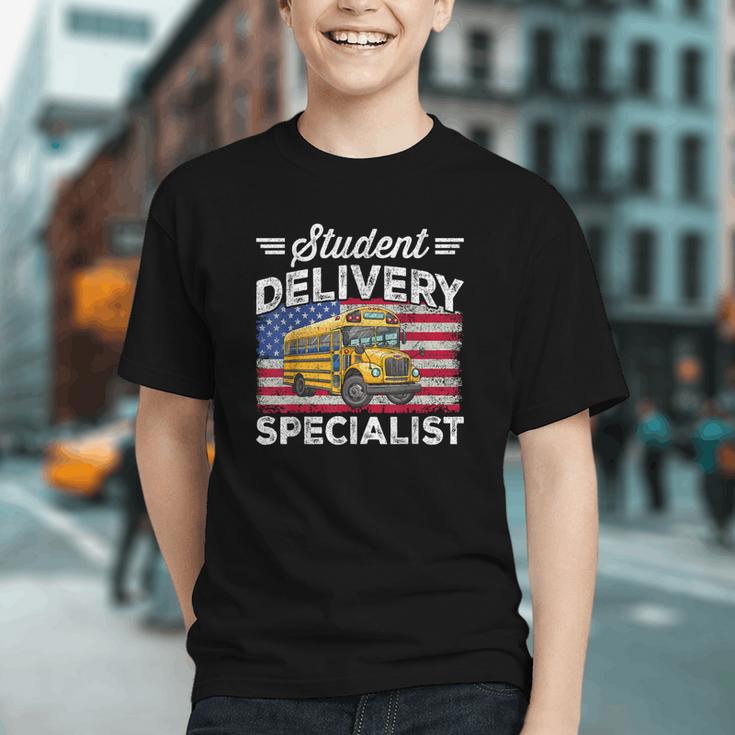 Delivering Smiles! Back to School Bus Driver Youth T-shirt