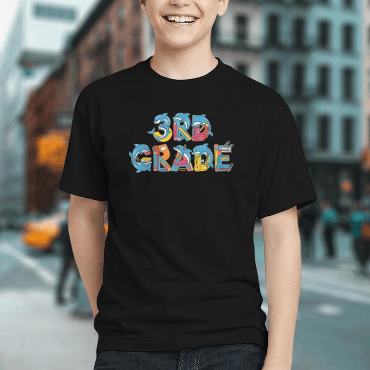 Dive Into 3rd Grade! Dolphin Back to School Youth T-Shirt Dive Into 3rd Grade! Dolphin Back to School Youth T-Shirt