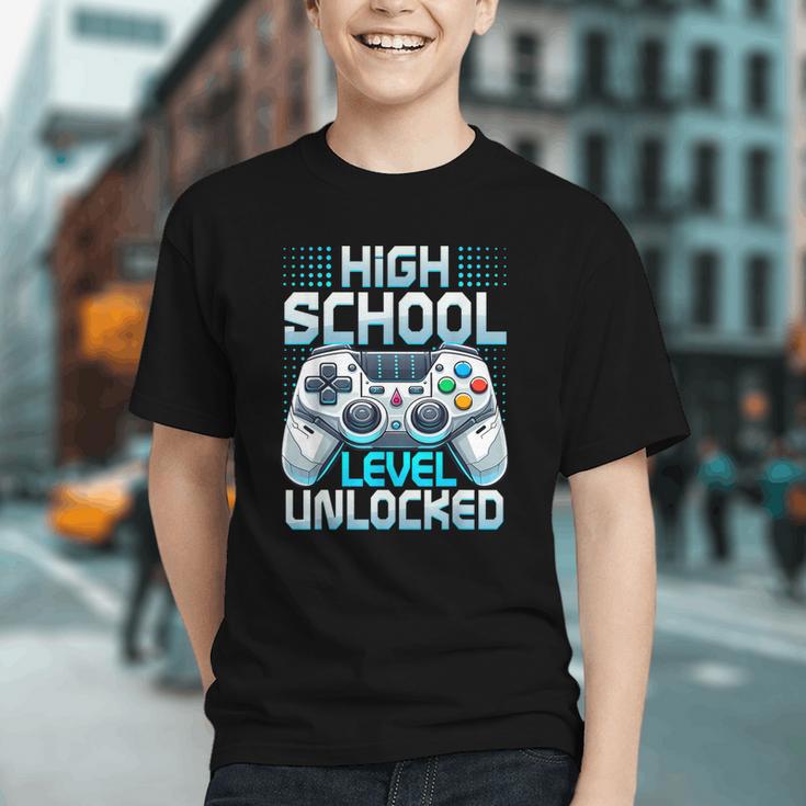 First Day Of High School Level Unlocked Back To School Gamer Graphic Youth First Day Of High School Level Unlocked Back To School Gamer Graphic Youth