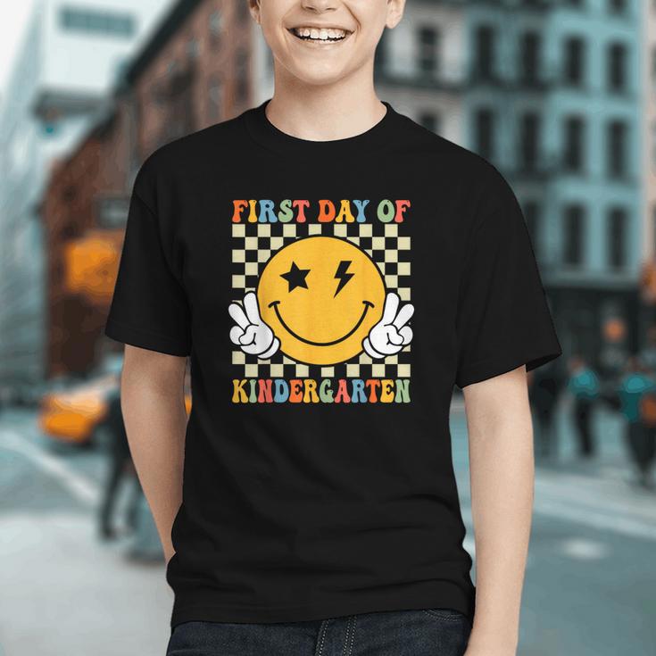 First Day Of Kindergarten Retro Back To School Girls Kids Graphic Youth First Day Of Kindergarten Retro Back To School Girls Kids Graphic Youth