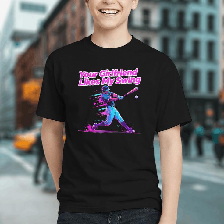 Your Girlfriend Likes My Swing Baseball Quote Boys Men Graphic Youth Your Girlfriend Likes My Swing Baseball Quote Boys Men Graphic Youth