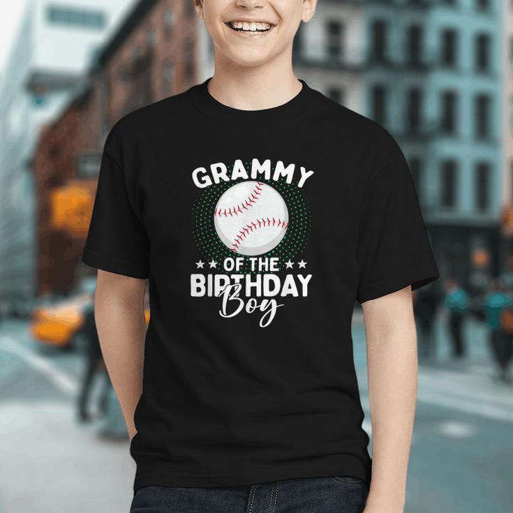 Grammy Of The Birthday Boy Baseball Player Birthday Graphic Youth