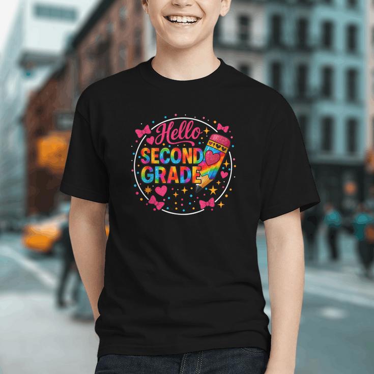 Groovy 2nd Grade Tie Dye Back to School Youth T-shirt Groovy 2nd Grade Tie Dye Back to School Youth T-shirt