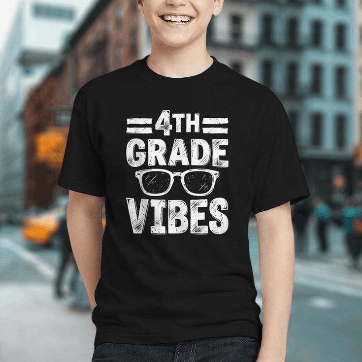 Groovy 4th Grade Vibes Back to School Youth T-Shirt Groovy 4th Grade Vibes Back to School Youth T-Shirt