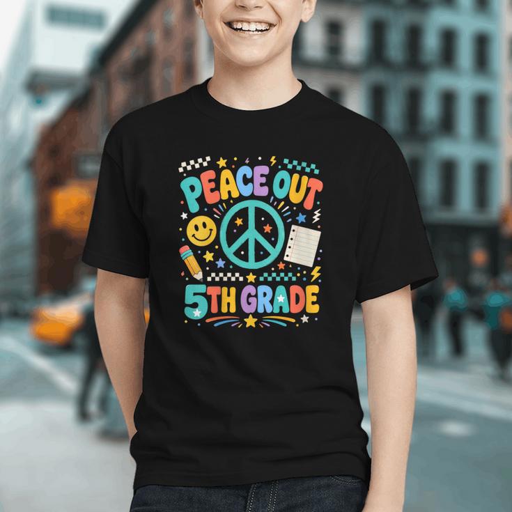 Groovy 5th Grade Peace Out Back to School Youth T-Shirt Groovy 5th Grade Peace Out Back to School Youth T-Shirt