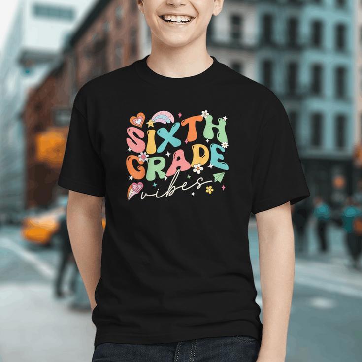 Groovy 6th Grade Team Vibes Back to School Youth T-shirt Groovy 6th Grade Team Vibes Back to School Youth T-shirt